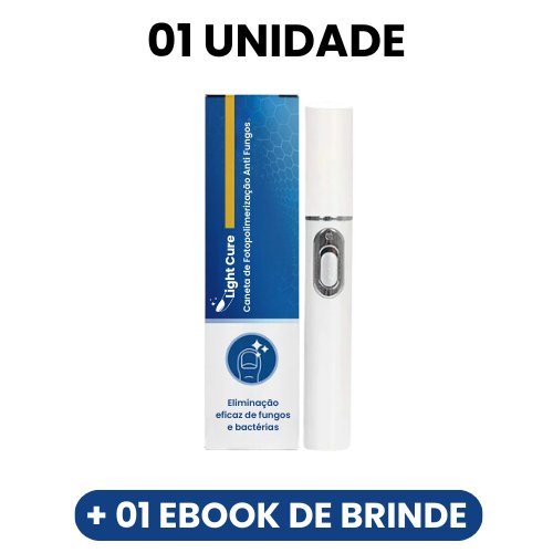 Light Cure - Caneta de Fotopolimerização Anti Fungos - Mania das CoisasLight Cure - Caneta de Fotopolimerização Anti FungosMania das Coisas