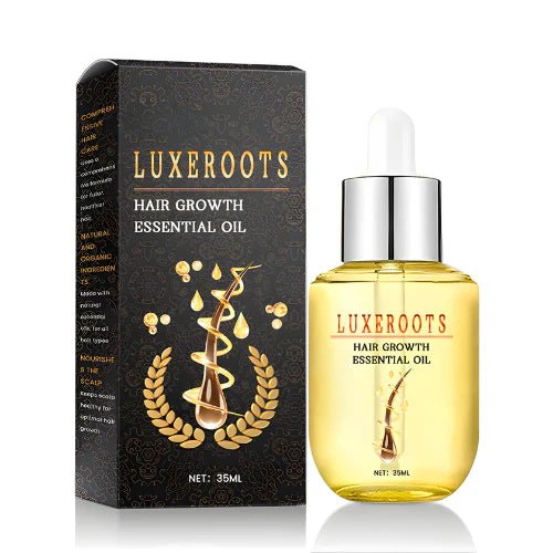 LuxeRoots - Óleo Essencial de Crescimento Capilar - Mania das CoisasLuxeRoots - Óleo Essencial de Crescimento CapilarMania das Coisas