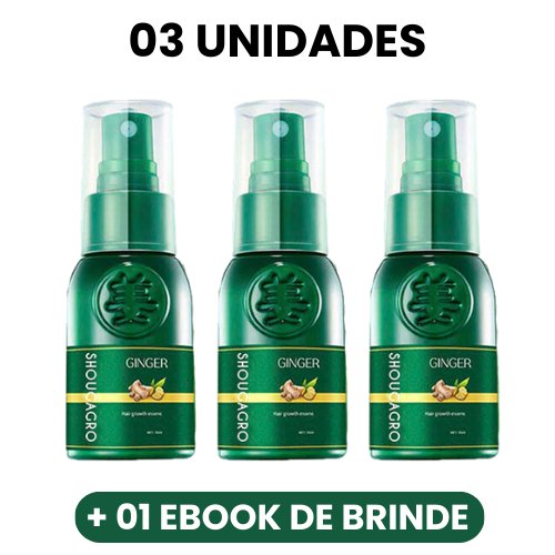 ShougaGRO™ - Spray de Crescimento Capilar Japonês - Mania das CoisasShougaGRO™ - Spray de Crescimento Capilar JaponêsMania das Coisas