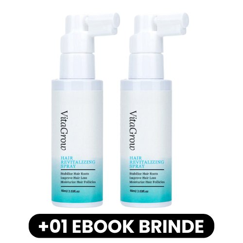 VitaGrow - Spray Revitalizante Capilar - Mania das CoisasVitaGrow - Spray Revitalizante CapilarMania das Coisas